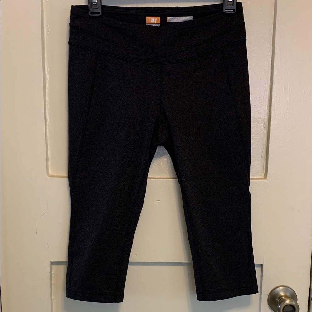 Lucy Powermax Hatha Collection yoga pants athletic workout capri leggings